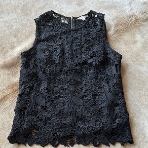Nanette Lepore Black Lace Blouse